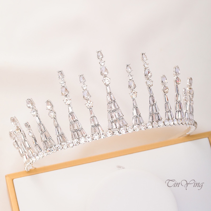 Vương miện cài tóc GETNOIVAS đính đá sang trọng cho cô dâu
