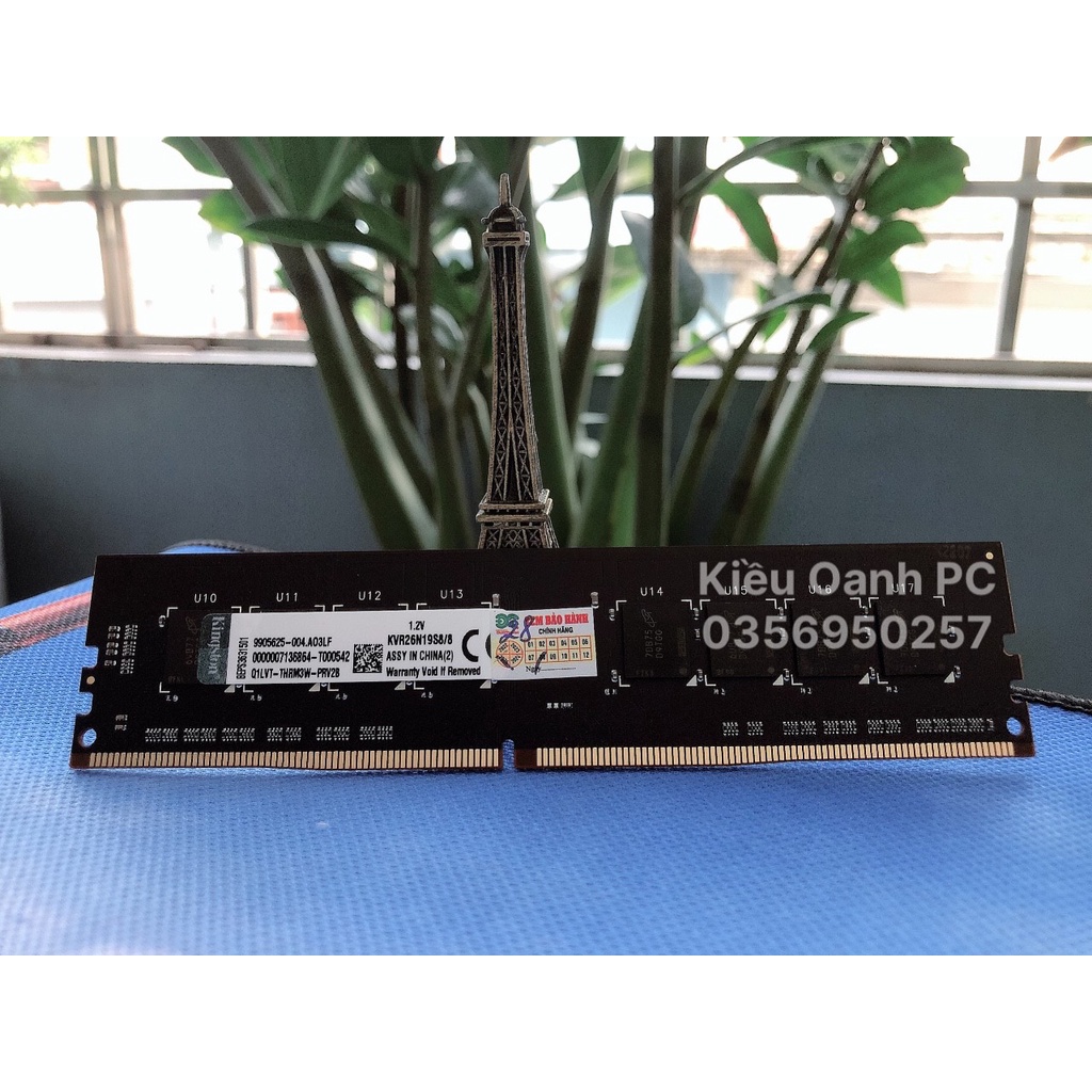 Ram PC Máy tính bàn Kingston HyperX Fury 8GB (1x8GB) DDR4 Bus 2666Mhz- Mới Full Box 100% Bảo Hành 1 Đổi 1 Trong 36 Tháng