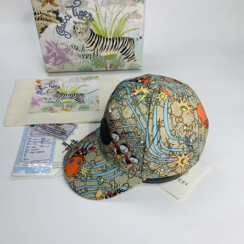 Nón kết Gc , Mũ lưỡi trai vịt họa tiết cực đẹp full box hộp