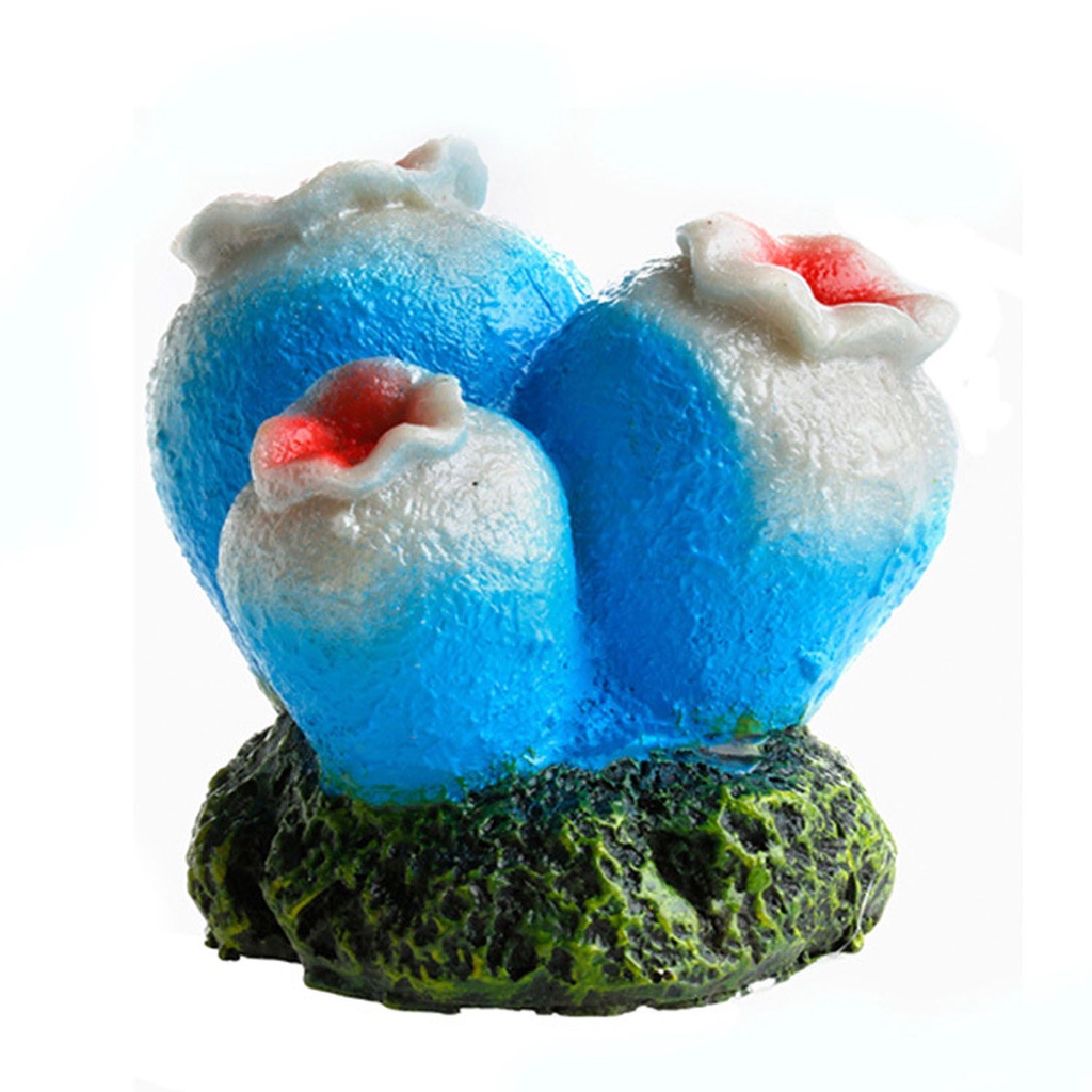 Đồ chơi san hô/ vỏ sò thổi bong bóng bơm oxy trang trí bể cá