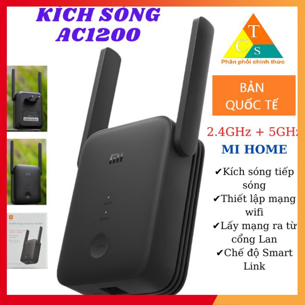 Kích sóng wifi Xiaomi AC1200 Mi wifi range extender Bộ kích wifi Xiaomi Quốc tế