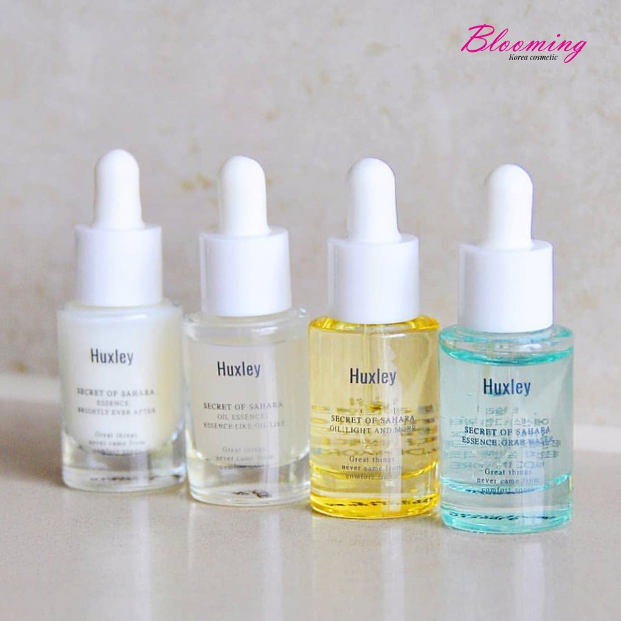 [Mã FMCGM100 - 10% đơn 500K] SET 4 Tinh Chất Mini Dưỡng Da Huxley Essence Deluxe (5ml/ miếng)