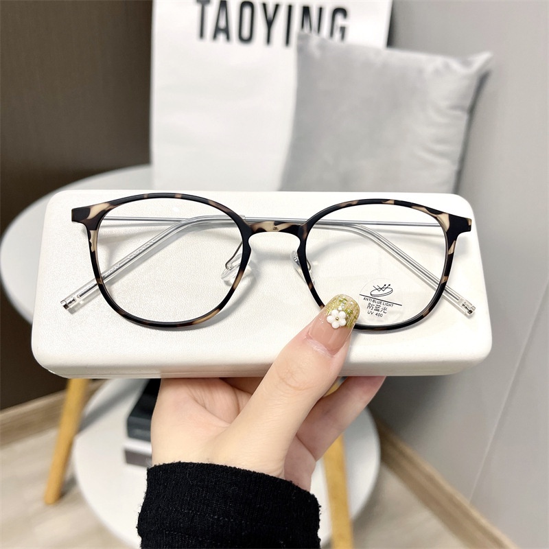 Kính Mát Gọng Oval Chống Ánh Sáng Xanh Thời Trang Hàn Quốc