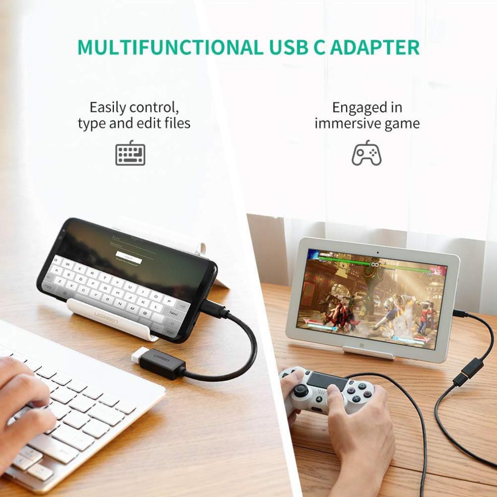 FREE SHIP   Cáp OTG USB Type C to USB 3.0 Ugreen 30701 chính hãng