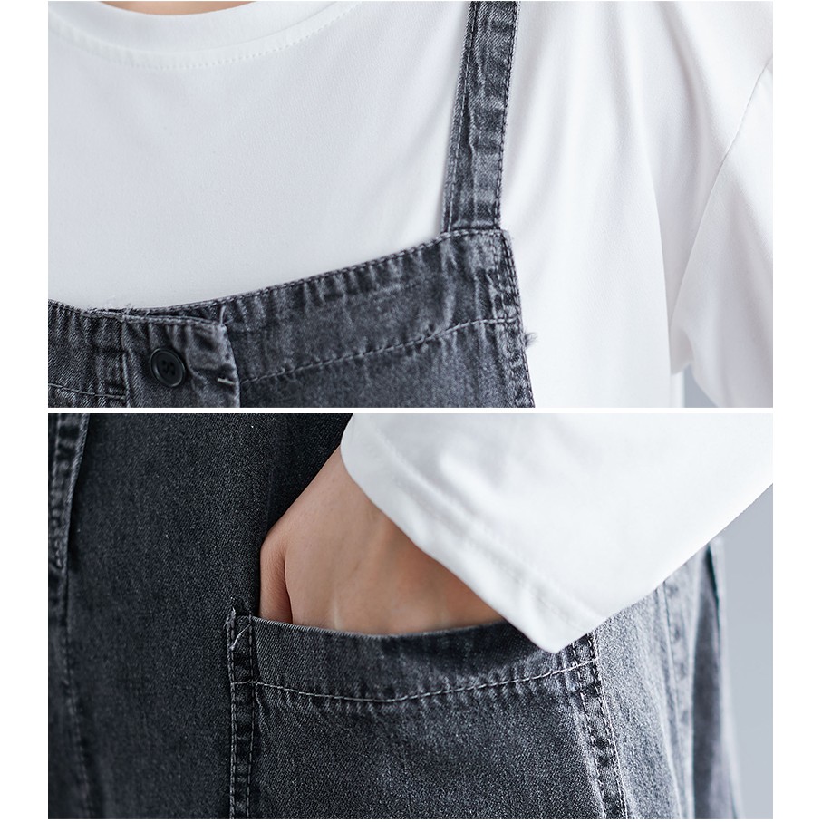 [ORDER] Quần yếm jean nữ bigsize năng động trẻ trung (fit 75kg) | BigBuy360 - bigbuy360.vn