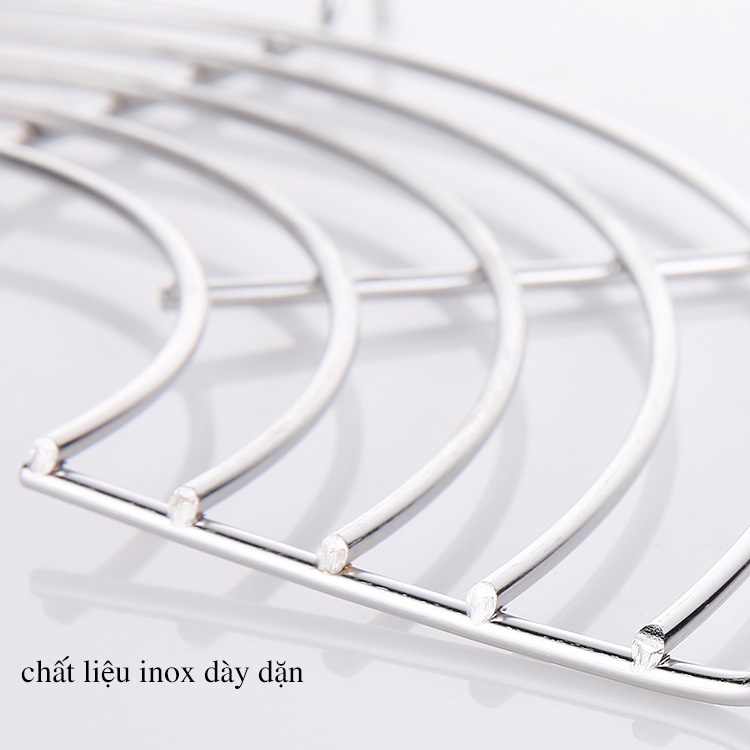 Vỉ gác chảo để đồ ăn khi chiên rán cỡ to bằng inox