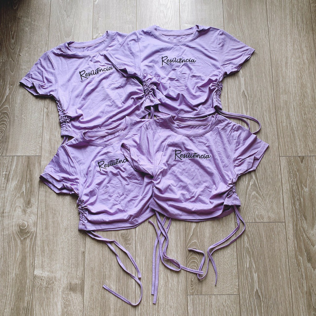 Áo dây rút thêu Resonita màu tím MAN2505201