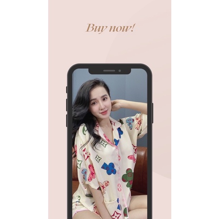 Pijama đùi lụa cao cấp