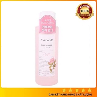 Nước hoa hồng, toner hoa hồng mamonde rose không cồn 150ml, 250ml dành cho mọi loại da