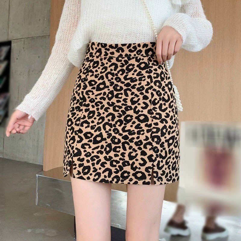 Chân váy nữ cạp lưng cao hoạ tiết da beo có lót trong MICHI,chân váy nữ chữ A cạp cao | BigBuy360 - bigbuy360.vn