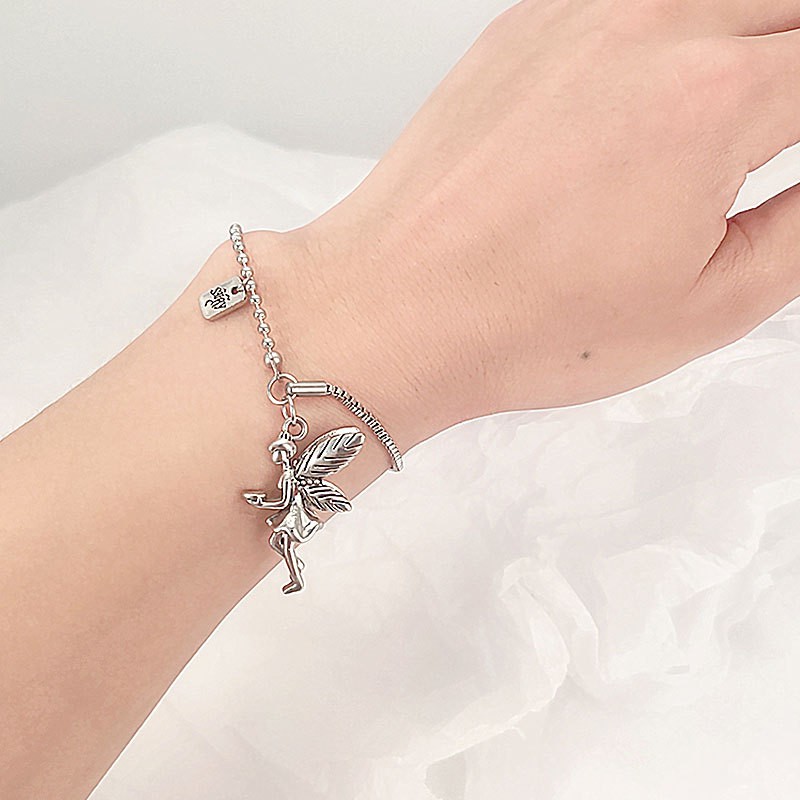Lắc Tay Teapear Inox Charm Cô tiên