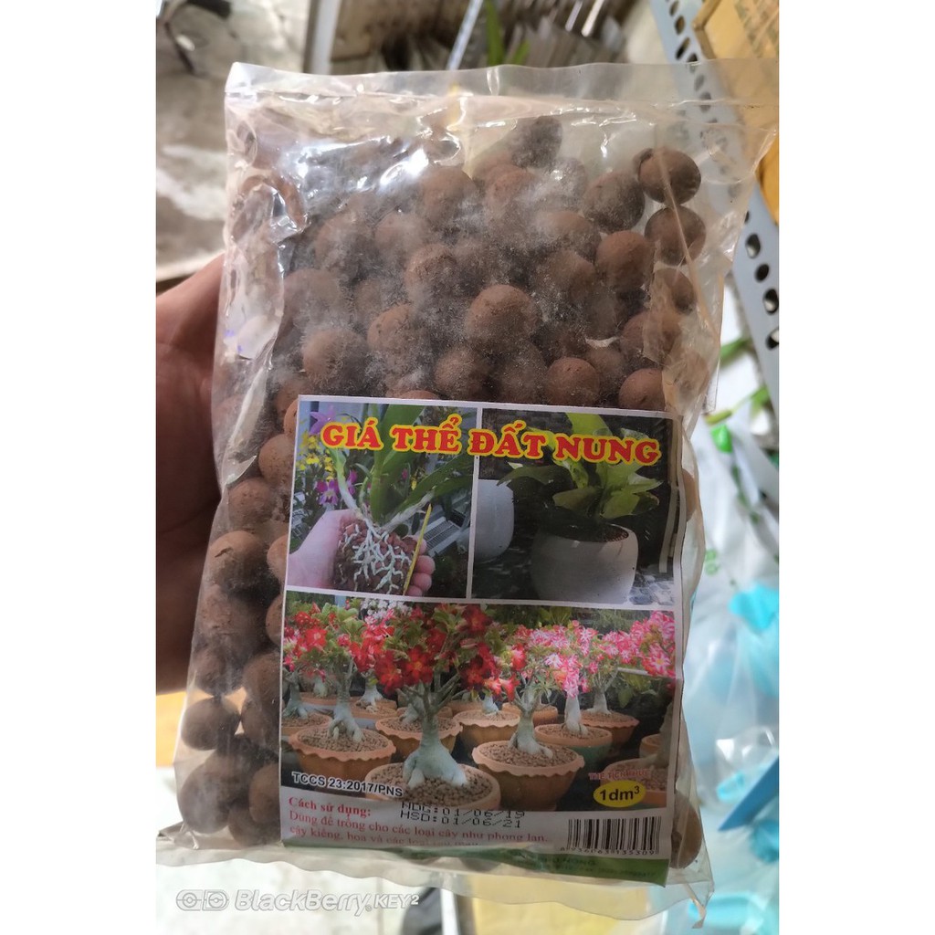 Viên đất nung trồng cây, giá thể đất nung giống cây trồng phú nông, thể tích gói 1 lít