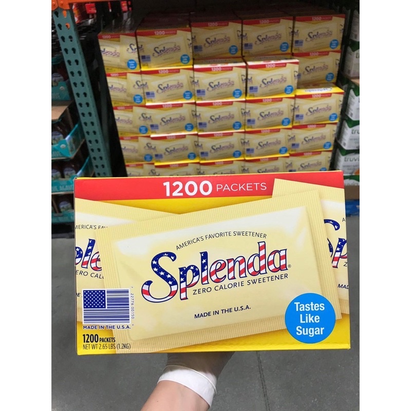 Đường ăn kiêng keto tiểu đường Splenda Mỹ DATE 2023 - 10 gói