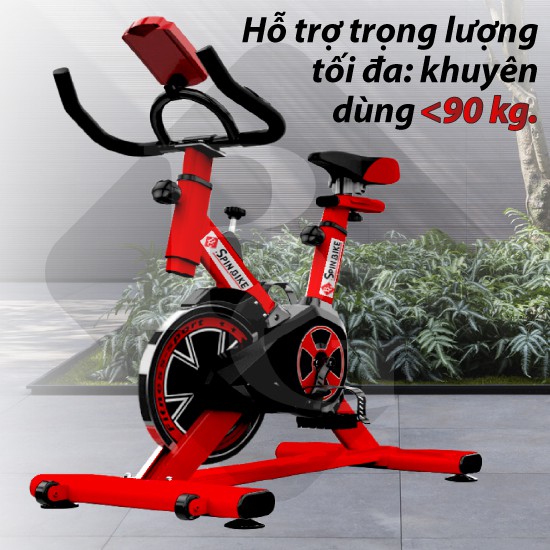 CHAIR19 SPIN - Xe đạp tập thể dục thể thao mẫu mới S303 mới năm 2022 Màu Đỏ