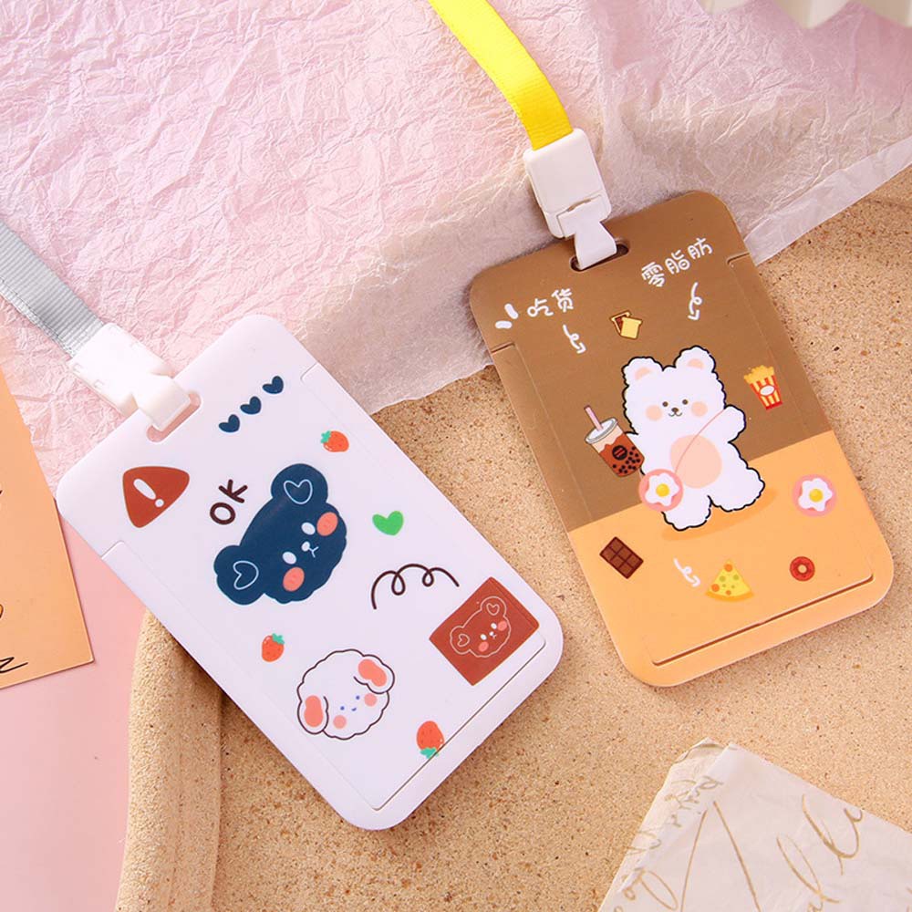 Túi Đựng Thẻ Chứng Minh Thư Có Dây Đeo In Họa Tiết Hoạt Hình Dễ Thương Cho Học Sinh /Nhân Viên Văn Phòng/ Trường Học 81