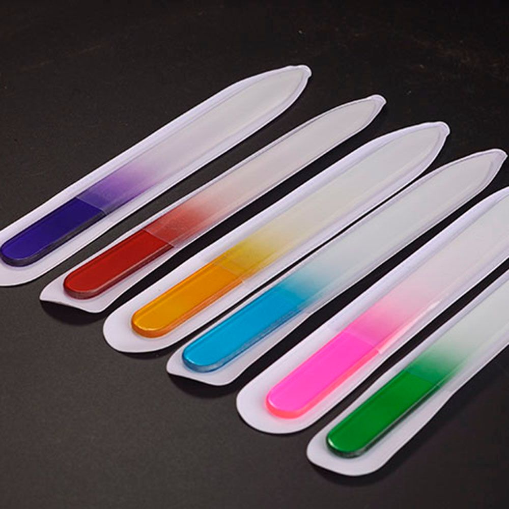 [Hàng mới về] Dũa móng bằng pha lê bền chắc nhiều màu giao ngẫu nhiên