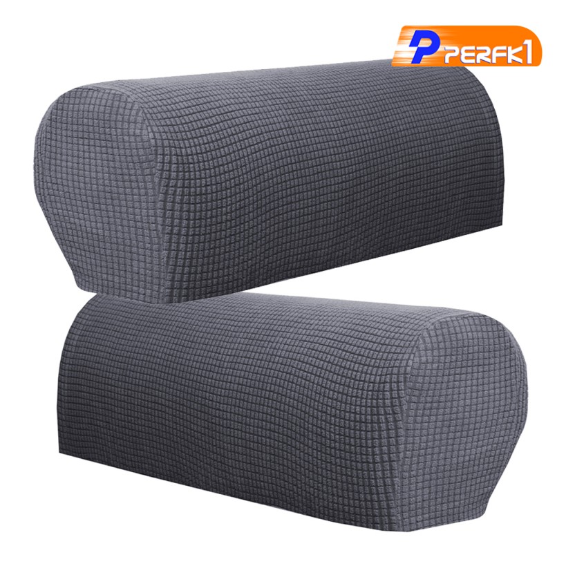 2 Cặp Bọc Tay Vịn Sofa Co Giãn Màu Xám