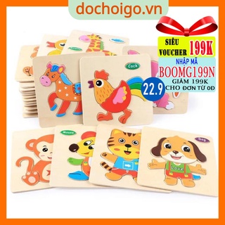 COMBO 10 TRANH GHÉP HÌNH 3D NHIỀU HÌNH CHO BÉ - ĐỒ CHƠI PHÁT TRIỂN TRÍ TUỆ