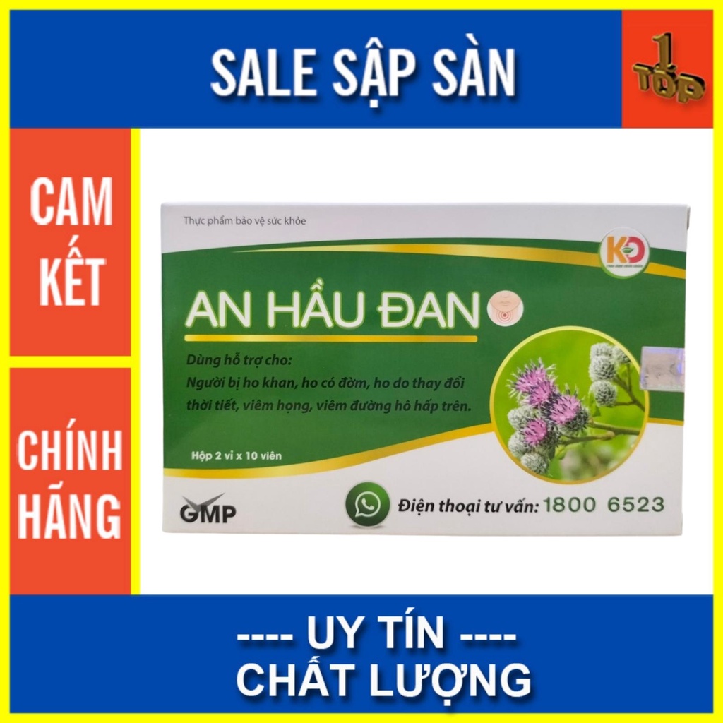 Viên Ngậm AN HẦU ĐAN Hộp 20 viên  MUA 6 TẶNG 1