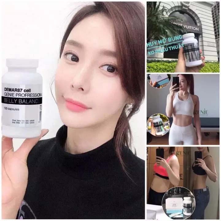 Viên Uống Tan Mỡ Bụng Genie Demar87 Cell Professional Belly Balance Hàn Quốc Giúp Đào Thải Lượng Mỡ Dư Thừa