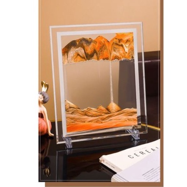 Tranh cát 3D chuyển động đồng hồ cát nghệ thuật trang trí decor phòng khách bàn làm việc quà tặng sinh nhật