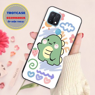 [ ỐP OPPO ] Ốp lưng điện thoại OPPO A15 / A15S - in hình bé thỏ xanh và bé khủng long xanh chibi cute