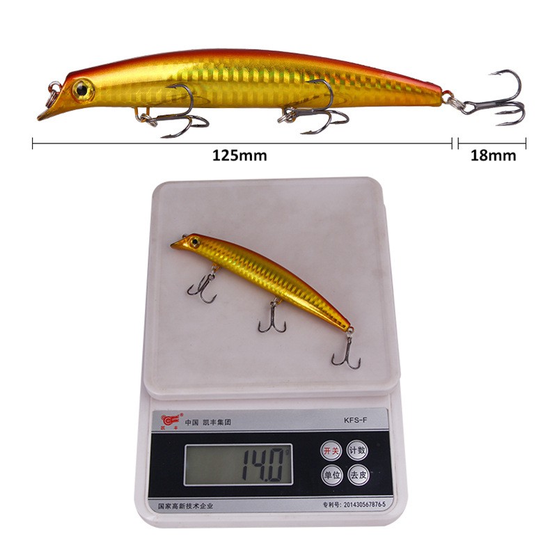 Mồi giả câu cá MINNOW Lipless chuyên Chẽm, Vòn, Nhồng, Vược 12,5cm-14g