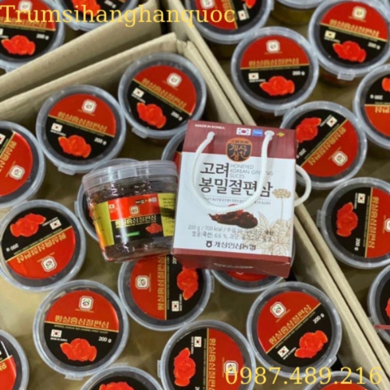 GIÁ SỐC: 2 Hộp Hồng sâm thái lát tẩm mật ong thượng hạng Hàn Quốc 200g, hsd 2024 [ Hàng Mới Về ]