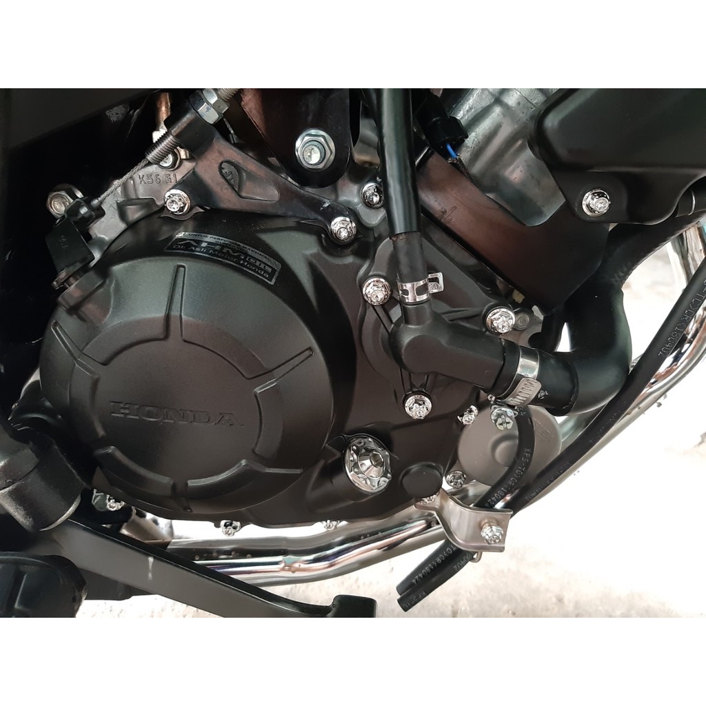 Bộ Ốc Lốc Máy Salaya Inox 304 Dành Cho Nhiều Dòng Xe Máy , Ốc Salaya CNC gắn xe Honda Yamaha Suzuki Greennetwork