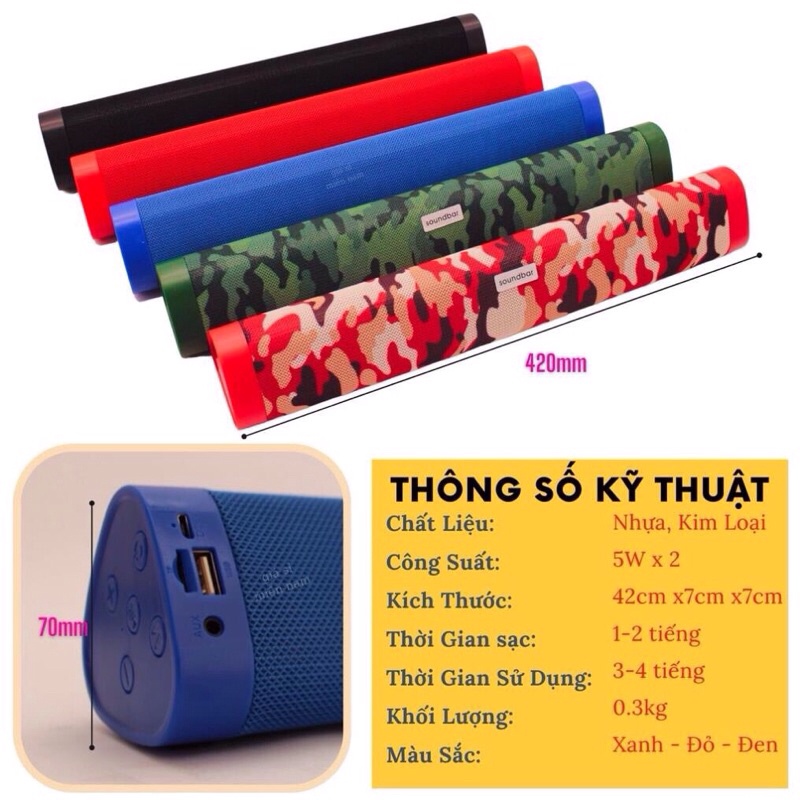 [HÀNG LOẠI 1] Loa  Nghe Nhạc Bluetooth A500 -Loa blt giá rẻ, loa ko dây,  Âm lượng to sắc sảo và tinh tế, phong cách.