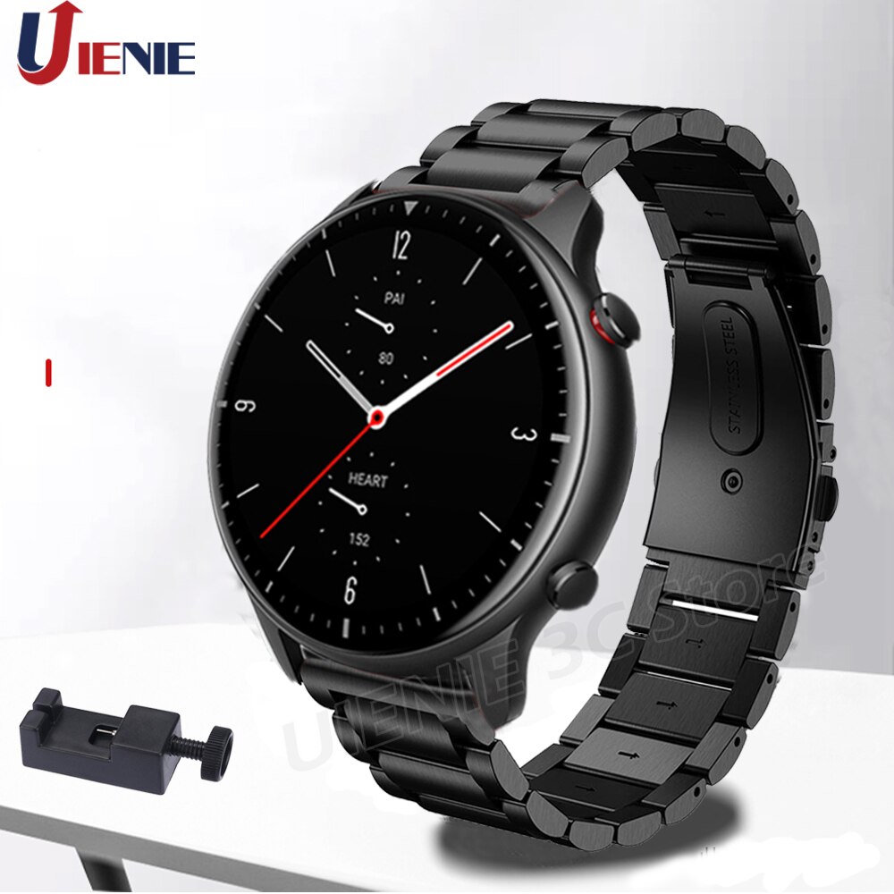 Dây đeo inox 22mm cho đồng hồ thông minh Xiaomi Huami Amazfit Gtr 2/ Gtr 47mm