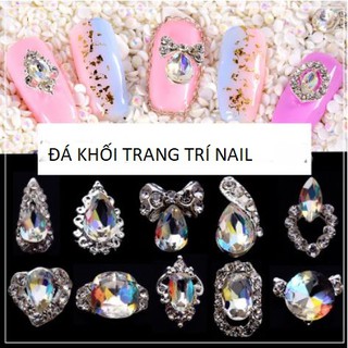 Charm đá khối loại đẹp trang  trí naii
