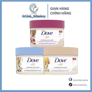 Tẩy tế bào chết body Dove cho sáng mịn bản Mỹ và bản Đức BD02