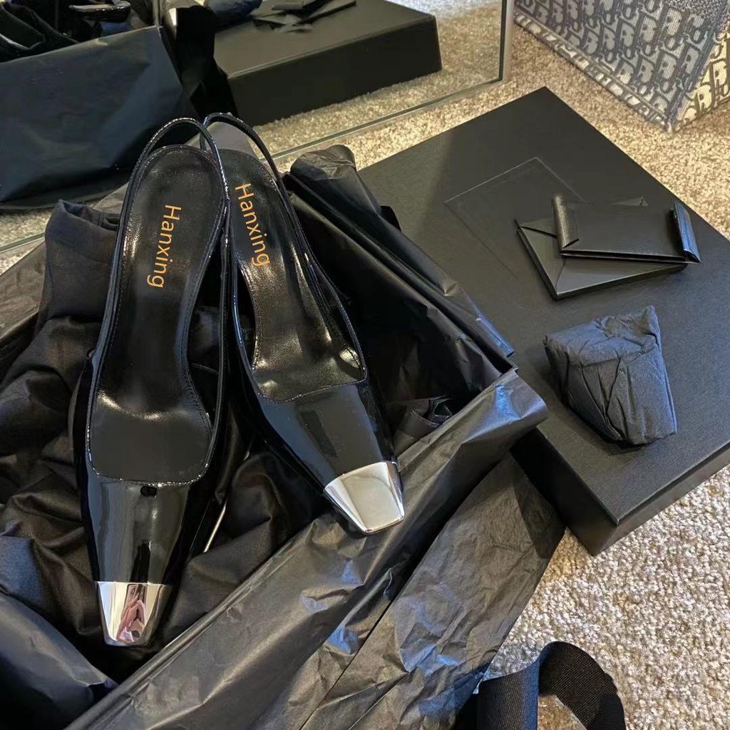 Giày cao gót chất liệu da thời trang quyến rũ cho nữ