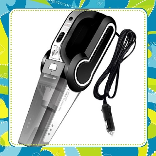 [SIÊU CAO CẤP]  Máy hút bụi ô tô SHUTIKA mini cầm tay cao cấp công suất 120W 4 in 1 bơm,hút, đèn, đồng hồ đo áp suất lốp