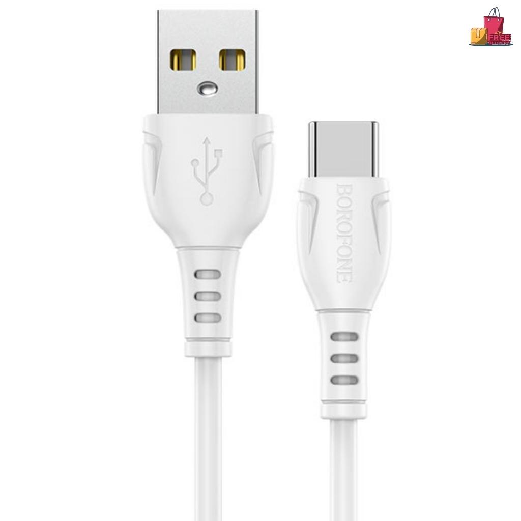 Dây sạc type c, Cáp sạc type c Borofone BX51 sạc nhanh 3A cho điện thoại androi, samsung, oppo, xiaomi..