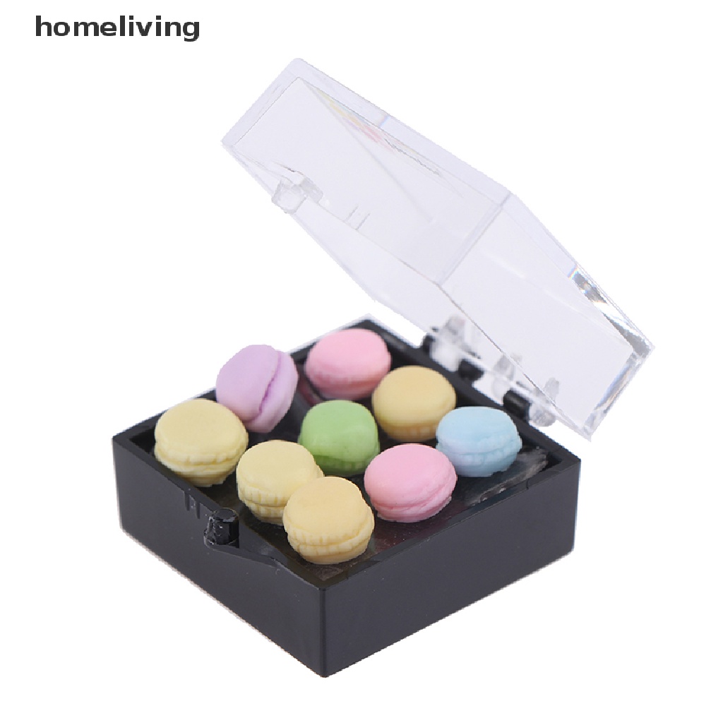 1 Set Mô Hình Bánh Macaroon Tỉ Lệ 1: 12 Trang Trí Nhà Búp Bê