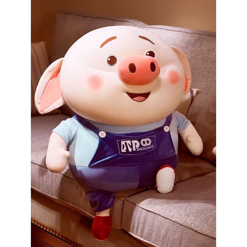 Gấu Bông Hình Lợn TikTok Cute Cho Bé - Vải Nhung Mịn Màng - An Toàn Cho Da Size 50cm