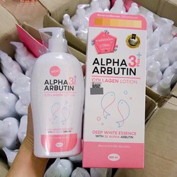 Sữa Dưỡng Thể Trắng Da Alpha Arbutin Collagen Lotion 3+Plus - 500ml