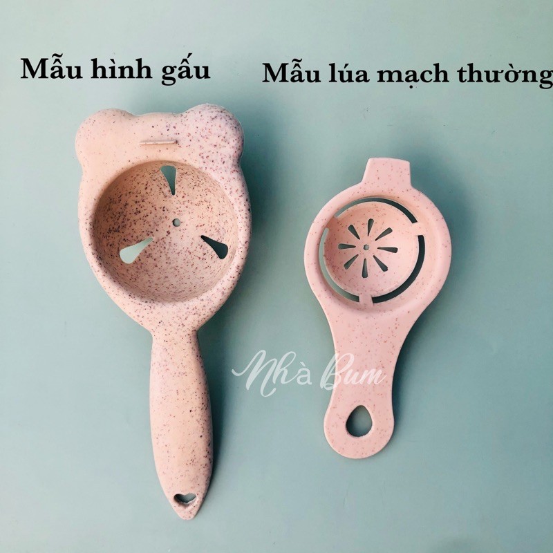 Dụng cụ tách lòng đỏ trứng hình gấu - Nhựa - Lúa mạch