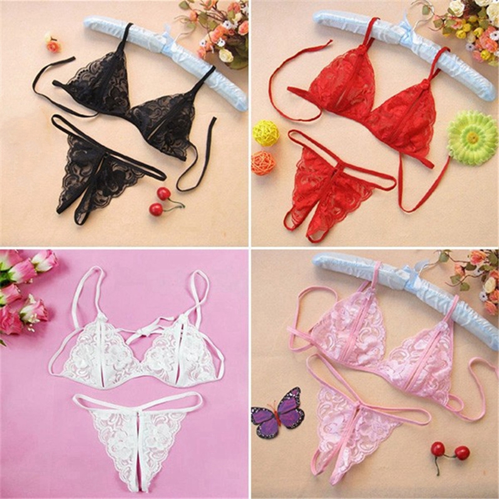 Bộ Bikini Phối Ren Quyến Rũ Cho Nữ 2019