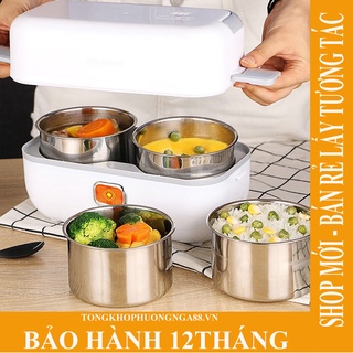 Hộp cơm cắm điện, hộp đựng cơm có chức năng hâm nóng sau 5 phút - hàng chính hãng