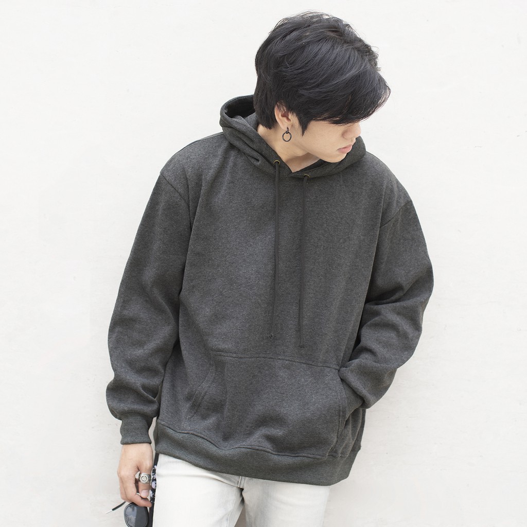 Áo hoodie trơn basic cao cấp