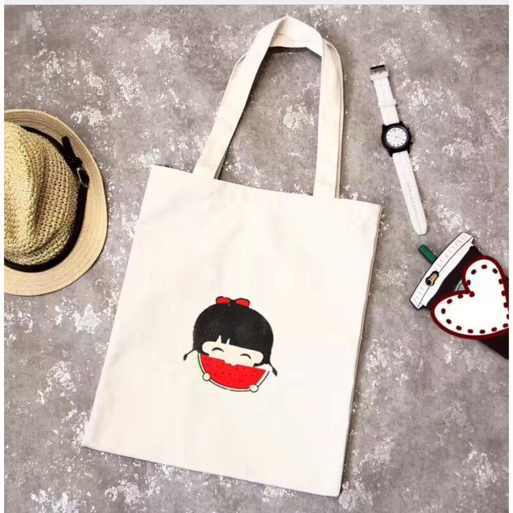 Mitavo Túi Tote Vải Mềm Vừa A4 Có Dây Kéo TOTE-BAG-28