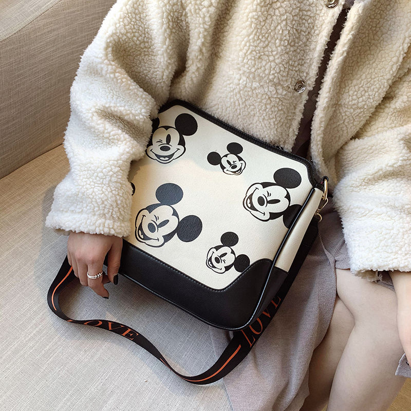 Mickey Fabric New Shoulder BagIns Large Capacity Women's Shoulder Bag Mickey Bag Messenger