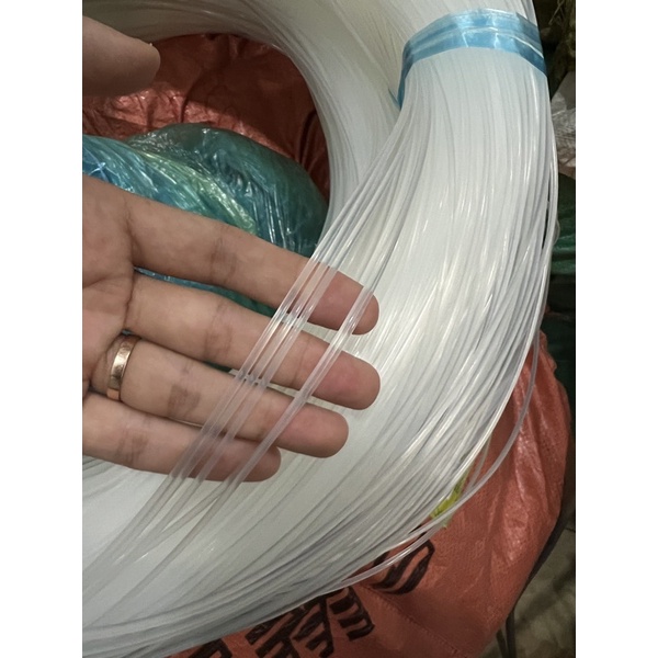 1kg dây cước đúc PA, dây gân cắt phát cỏ, cước nuôi Hàu, dây căng giàn leo, măng tây, dây thả diều