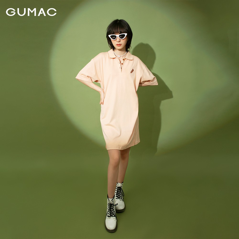 Đầm suông nữ thun GUMAC thêu họa tiết đủ màu đủ size mới DB197 | BigBuy360 - bigbuy360.vn