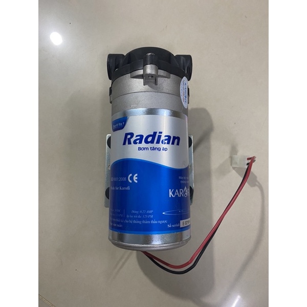 - Bơm tăng áp Radian của Karofi 24V- Bơm tăng áp máy lọc nước R.O 24V- Mẫu mới