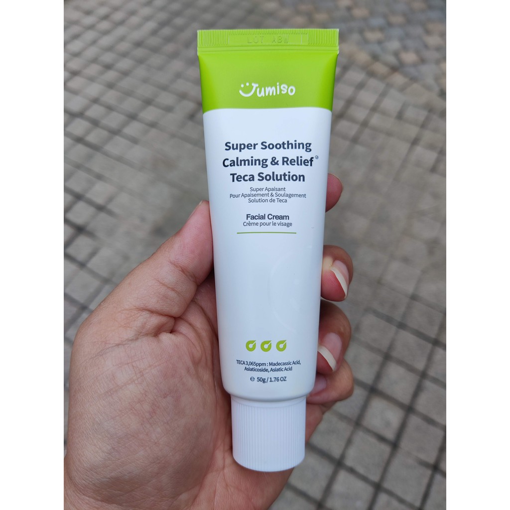 Kem bôi mặt JUMISO Super Soothing Calming & Relief Teca Solution Facial Cream 50ml