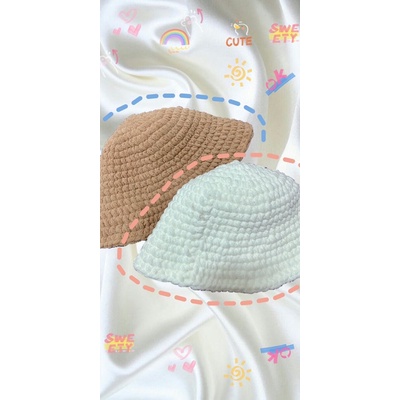 Nón Bucket Len Handmade 🌟( Có Sẵn & Có Ảnh Shop Chụp )